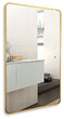 Зеркало для ванной AZARIO INCANTO бесконтактный сенсор, золотой декор, 600*1000, LED-00002558