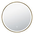 Зеркало для ванной AZARIO Diana D800 сенсорный выключатель, в алюминиевой раме 800*800, AZ-Z-261CS