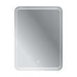 Зеркало для ванной CEZARES с лазерной гравировкой, контурной подсветкой и сенсорным выключателем 600x800x30, CZR-SPC-DUET-600-800-LED-TCH