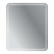 Зеркало для ванной CEZARES с лазерной гравировкой, контурной подсветкой и сенсорным выключателем 700x800, CZR-SPC-DUET-700-800-LED-TCH