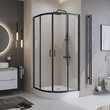 Душевой уголок BelBagno 90х90, UNO-195-R-2-90-C-NERO