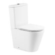 Унитаз компакт BelBagno безободковый, FLAY-R BB2149CPR/BB870SC