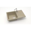 Мойка из искусственного камня Agava Агата Песочный 740x490х210 матовая, 16/Q5