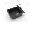 Мойка из искусственного камня Agava AGATA чёрный 500x425x195 матовая, Коллекция 8, 8/Q4