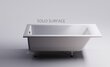 Ванна Astra Form Нейт 170х70 пристенная прямоугольная Solid Surface 1010055