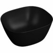 Раковина на столешницу VITRA Plural квадратная высокая, 45 см, матовая чёрная, 7811B483-0016