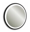 Зеркало для ванной AQUANIKA Metallica с подсветкой, металлическая рама /D77/(черный) AQM7777RU150
