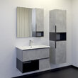 Шкаф-зеркало COMFORTY Франкфурт-75 бетон светлый, 00-00011079CF