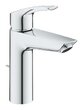 Смеситель для раковины GROHE Eurosmart, со сливным гарнитуром, средний, литой излив, 23322003