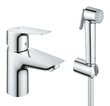 Смеситель для раковины GROHE BauEdge S-Size, с гигиеническим душем, 23757001