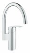 Смеситель для кухни GROHE Eurosmart, C-образный высокий излив, 33202003