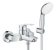 Смеситель для ванны GROHE EUROSMART, настенный, однорычажный, хром, 33302003