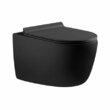 Унитаз подвесной Aquanet CETUS-BW с сидением, черный матовый, BL-102N-WHT black